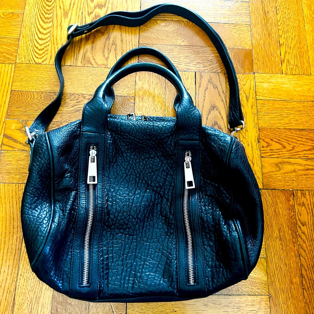Sandro Leather Bowling Bag